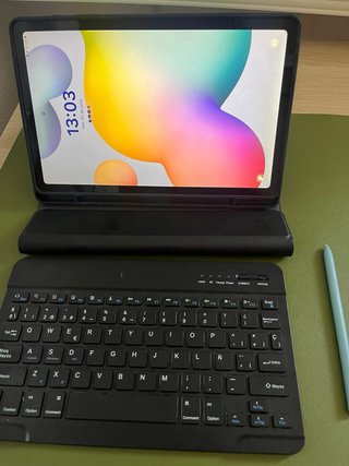 Samsung Galaxy Tab S6 Lite com Funda Teclado