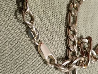 Cadena plata contraste 925 peso 18.47g.