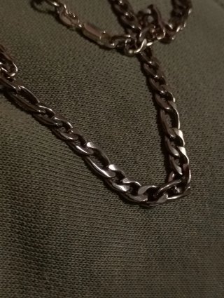 Cadena plata contraste 925 peso 18.47g.