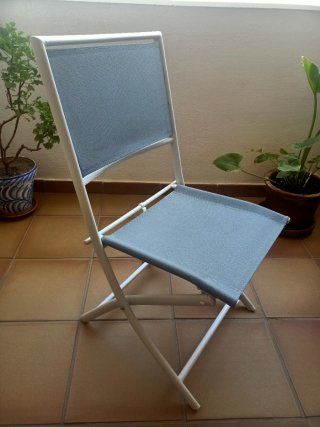 Mesa y 2 Sillas Plegables Exterior