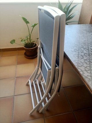 Mesa y 2 Sillas Plegables Exterior