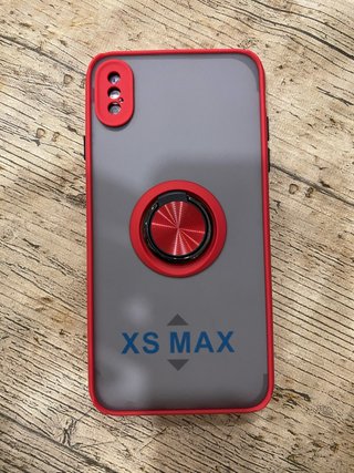 Custodia iPhone XS MAX Rossa con Anello
