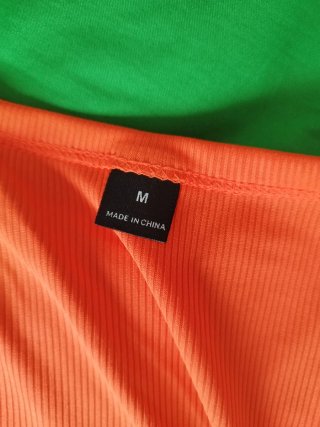 Camiseta tirantes naranja talla M