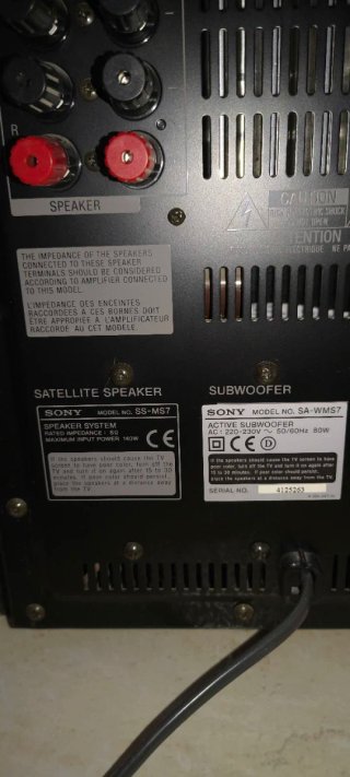 Subwoofer Activo Sony Gris