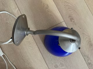 Lampada da muro lettura stile liberty blu