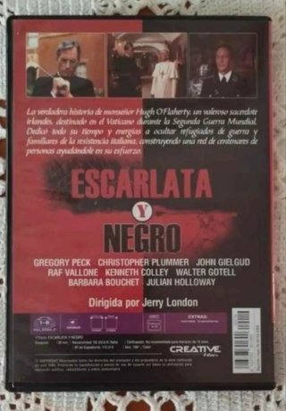 DVD Escarlata y Negro (Gregory Peck)