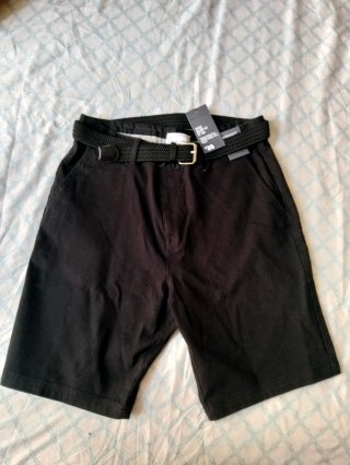 Pantalón corto hombre verano negro M