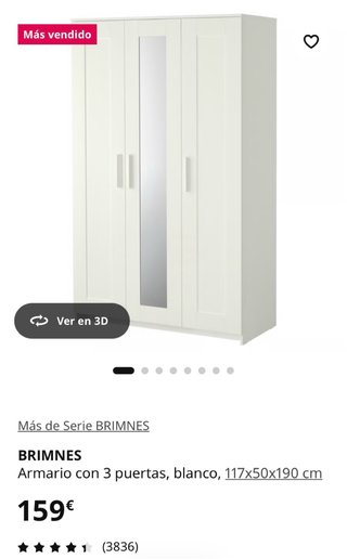 Armario Brimnes Ikea Blanco
