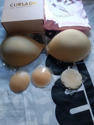 Sujetador Adhesivo Push Up y Pezoneras Curlady