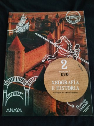 Pack 3 libros Xeografía e Historia 2 ESO Anaya