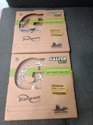 2 Discos Freno Galfer Disc Wave Ø180mm nuevos