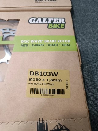 2 Discos Freno Galfer Disc Wave Ø180mm nuevos