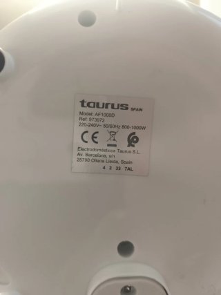 Freidora de aire Taurus