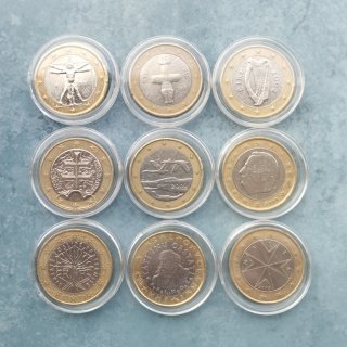 18 Monedas de 1 Euro
