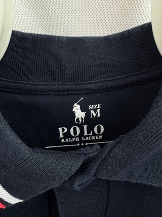 Polo Ralph Lauren Talla M Azul Marino y Rojo