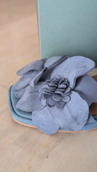 Sandalias Angel Alarcón Talla 37 Azul Flores