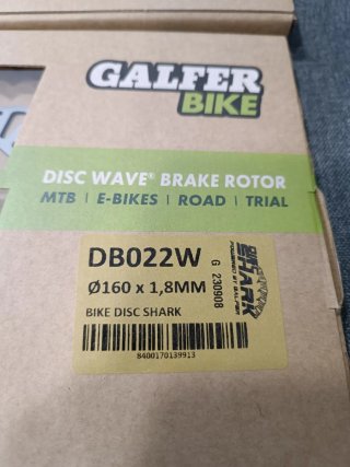 2 Discos Freno Galfer Disc shark DB022W 160mm