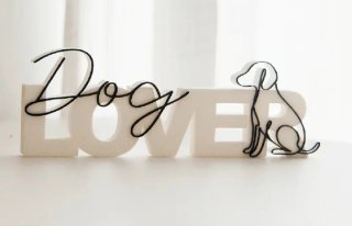Decorazione scritta Dog Lover cane amore
