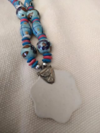 Collar Cerámica, Plata y Madera