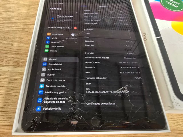Apple iPad 8ª Gen 128GB Grigio (A2429)