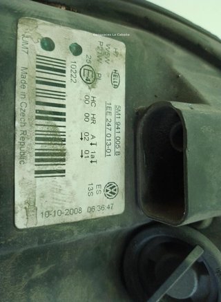 22858702 faro izquierdo 5m1941005b volkswagen golf