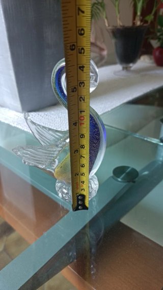 Cigno in vetro decorativo