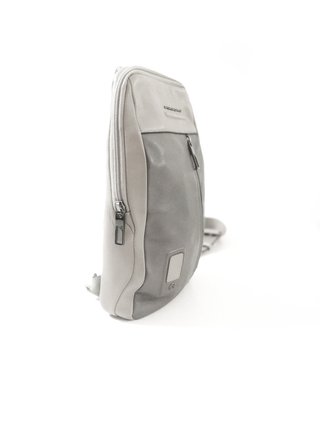 Piquadro / Bandolera cuero genuino gris