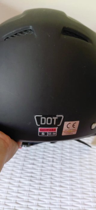 Casco Moto Scooter Talla S Negro