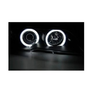 Faros delanteros Xenón Angel Eyes CCFL Negro para