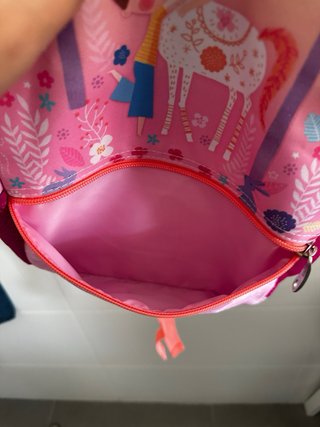 Mochila rosa marca Busquets