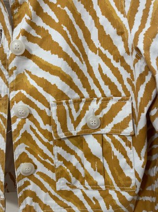 Chaqueta vaquera estampado cebra