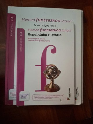 Espainiako historia, 2 Batxilergoa ezagutu saila