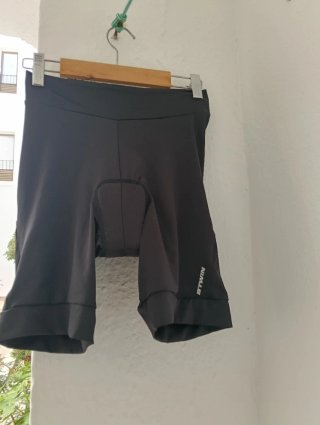 Culotte ciclismo mujer B'Twin negro