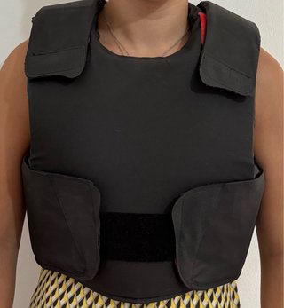 Chaleco protector equitación negro