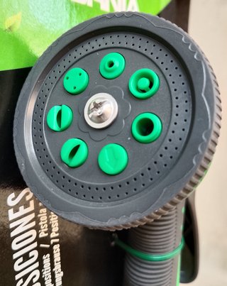 Adaptador manguera 4 salidas+pistola riego