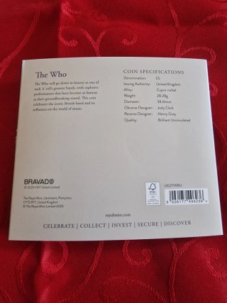 Gran Bretagna - The Who - 2021 - 5 Sterline