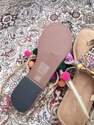 Sandalias Gado Gado Doradas Multicolor