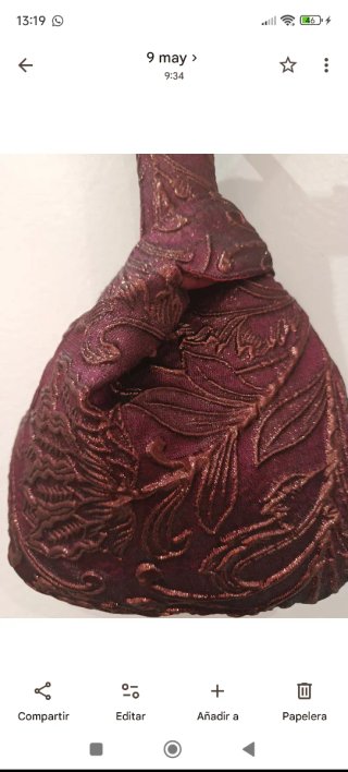 Bolso de mano brocado