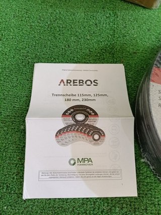 25 discos corte Arebos 230x1.9x22.23 A46T-BF