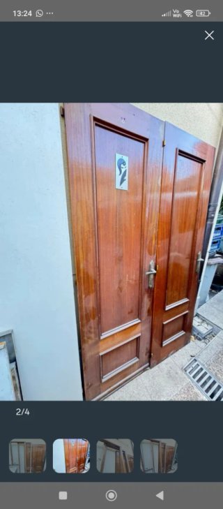 2 Puertas de Madera con Marcos