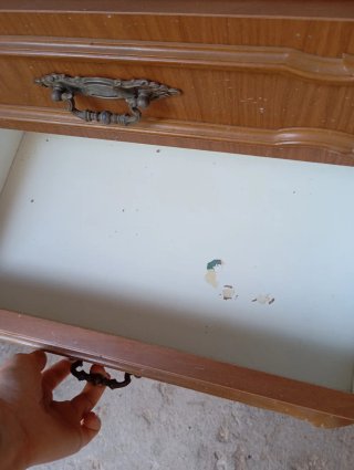 Mesita de noche madera