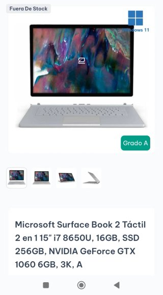 Microsoft Surface Laptop 15 i7 16GB Touch