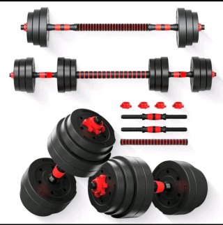 Mancuernas ajustables con discos y barras