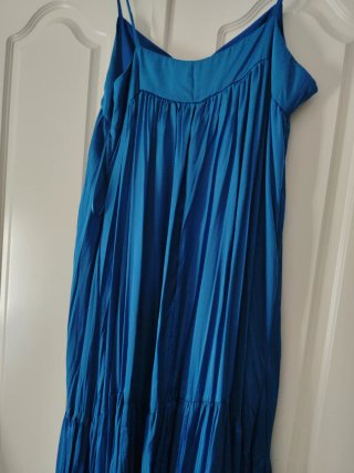 Vestido largo Zara azul talla  L, sin estrenar.