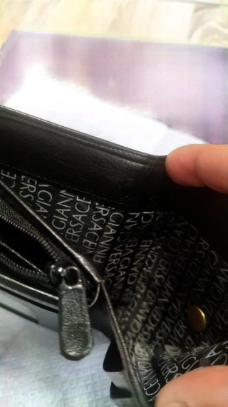 Billetera Versace Medusa Negra y Dorada