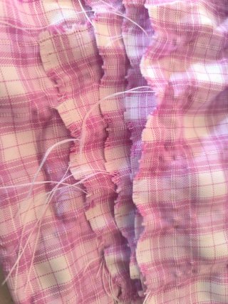 Tela rosa a cuadros