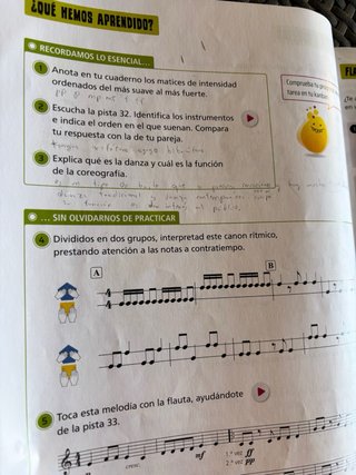 Música y danza 4 segundo ciclo primaria