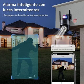 Cámara vigilancia exterior 4G PTZ 2.5K NUEVO