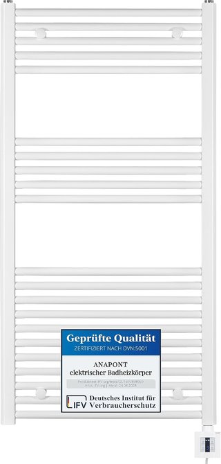 Radiador eléctrico de baño Anapont 1175x750