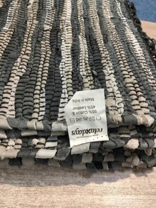 Alfombra Relaxdays Pasillo Flecos 80x200
